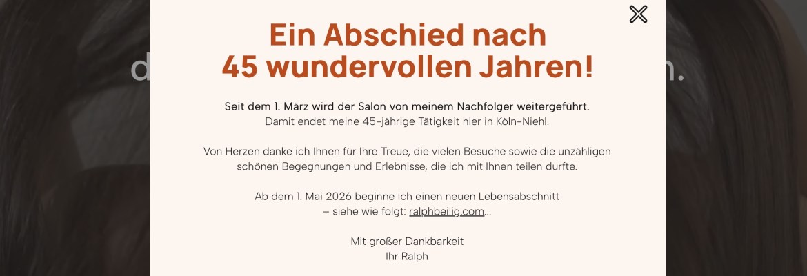 Der Friseur Ralph Beilig