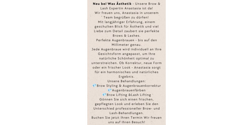 Wax Ästhetik Bild 1